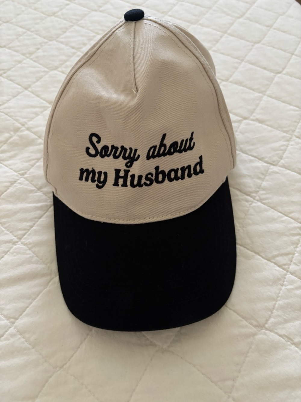 David and Young ‘Sorry about my Husband' Baseball Cap